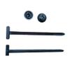 Nylon Universal Cable Tie Clips, Heavy-Duty Self-Locking Holders for Car Repair, High-Temperature, 100-Pack view 1