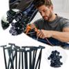 Nylon Universal Cable Tie Clips, Heavy-Duty Self-Locking Holders for Car Repair, High-Temperature, 100-Pack view 2