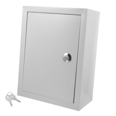Aluminum Electrical Distribution Box with Hinged Cover and Lock, Wall-Mounted