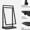 HEFJIAYCIQ Display Sign Stand with Stable Base, Black, 60 x 90 cm view 3