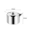 Stainless Steel Sugar Bowl with Lid and Spoon view 2