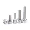 Nodrest 2/5/6/10/20-Piece M2/M2.5/M3 304 Stainless Steel Pan-Head Hex Socket Screw, Nut and Washer Set with Large Full-Body Pad Combination view 3