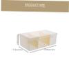 Desk Business Card Holder, Portable Plastic Card Box view 2
