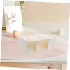 Desk Business Card Holder, Portable Plastic Card Box view 3