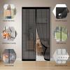 Magnetic Fly Screen Curtain for Balcony Doors, 94 x 199 cm, No Drilling, Black view 2