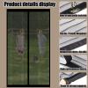 Magnetic Fly Screen Curtain for Balcony Doors, 94 x 199 cm, No Drilling, Black view 3