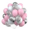Gleemix Pink White Silver Balloon Set view 1