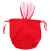 HOUDERCO Red Large Plush Treat Bag with Handles view 1