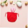HOUDERCO Red Large Plush Treat Bag with Handles view 4