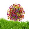 Generisk Artificial Violet Flowers, UV-Resistant Outdoor Bouquets with Stakes, 22.05 x 15.75 x 22.05 in view 1