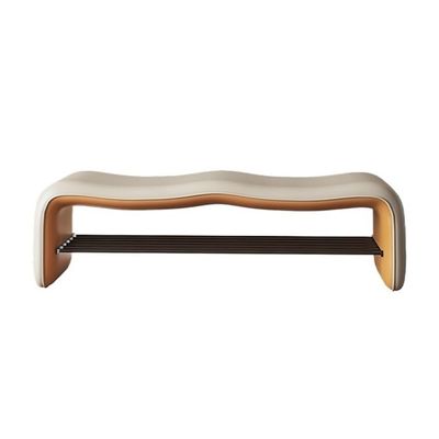 XUJUAN-0227 Bed-End Bench and Entryway Ottoman, Beige, XL
