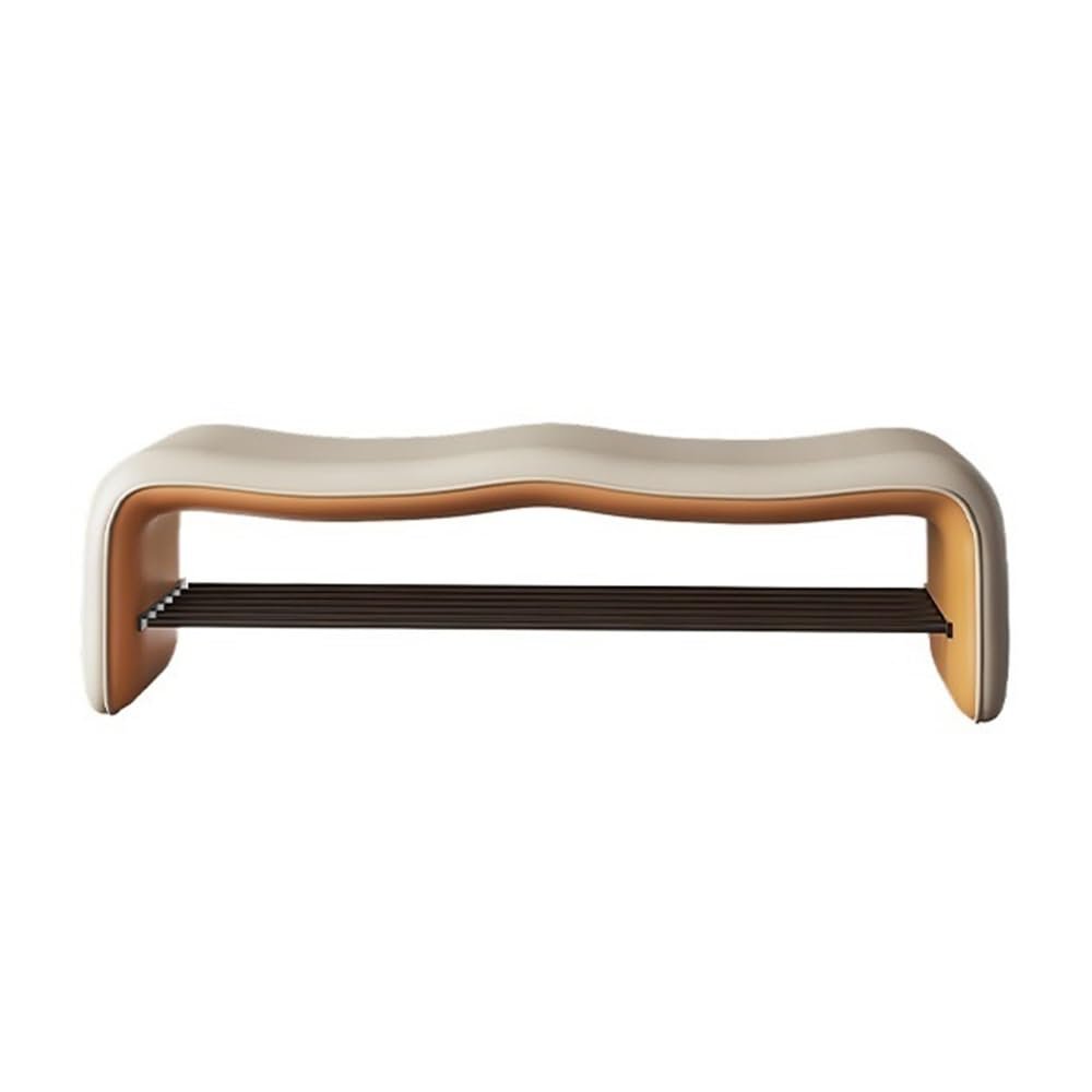 XUJUAN-0227 Bed-End Bench and Entryway Ottoman, Beige, XL