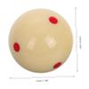 White Billiard Balls, 2 Pieces, with Six Spots, Resin Training Balls view 2