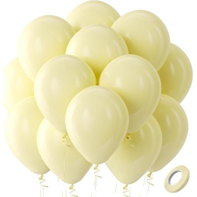Gleemix 20 Pack Yellow Macaron Balloons