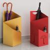 7LiuYueFei6 Modern Iron Umbrella Stand for the Home Office, Waterproof with Drip Tray, Double-Layer Umbrella Organizer (Red) (Yellow) view 3