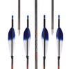 PHILOCS 12-Piece Blue-White Gradient Turkey Feather Arrows, 4.2 mm ID, Spine 1800, 32 in view 1