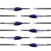 PHILOCS 12-Piece Blue-White Gradient Turkey Feather Arrows, 4.2 mm ID, Spine 1800, 32 in view 2