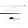 PHILOCS 12-Piece Blue-White Gradient Turkey Feather Arrows, 4.2 mm ID, Spine 1800, 32 in view 3