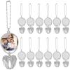 12-Piece Sublimation Angel Wing Keychain Blanks view 1
