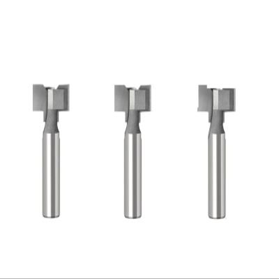 1PC/3PCS 12mm (1/2in) Shank T-Slot T-Track Router Bit, Carbide Alloy, T-Type Woodworking Cutter