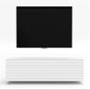 AXLIVING ZIVOLLI TV Stand, White/White, Slatted Front view 4