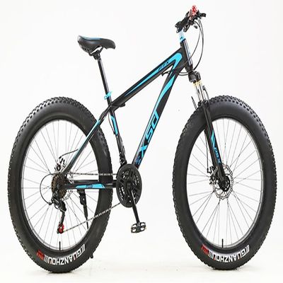 Kcolic 26-Inch Adult Mountain Fat Bike, 21-Speed, Full Suspension, Dual Disc Brakes