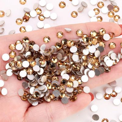 Blausky 1,440-Piece SS20 4.6–4.8 mm Flat-Back Glass Rhinestones, Crystal Yellow