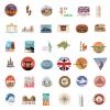 100 Travel Stickers - Waterproof Travel Graffiti view 3