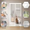 Magnetic Fly Screen Door 158 x 232 cm, Stronger Magnets, No Drilling, White view 2