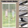 Magnetic Fly Screen Door 158 x 232 cm, Stronger Magnets, No Drilling, White view 3