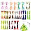 Silicone Jig Skirts, 30 Silicone Bundles in Numerous Colors, Easy to view 1