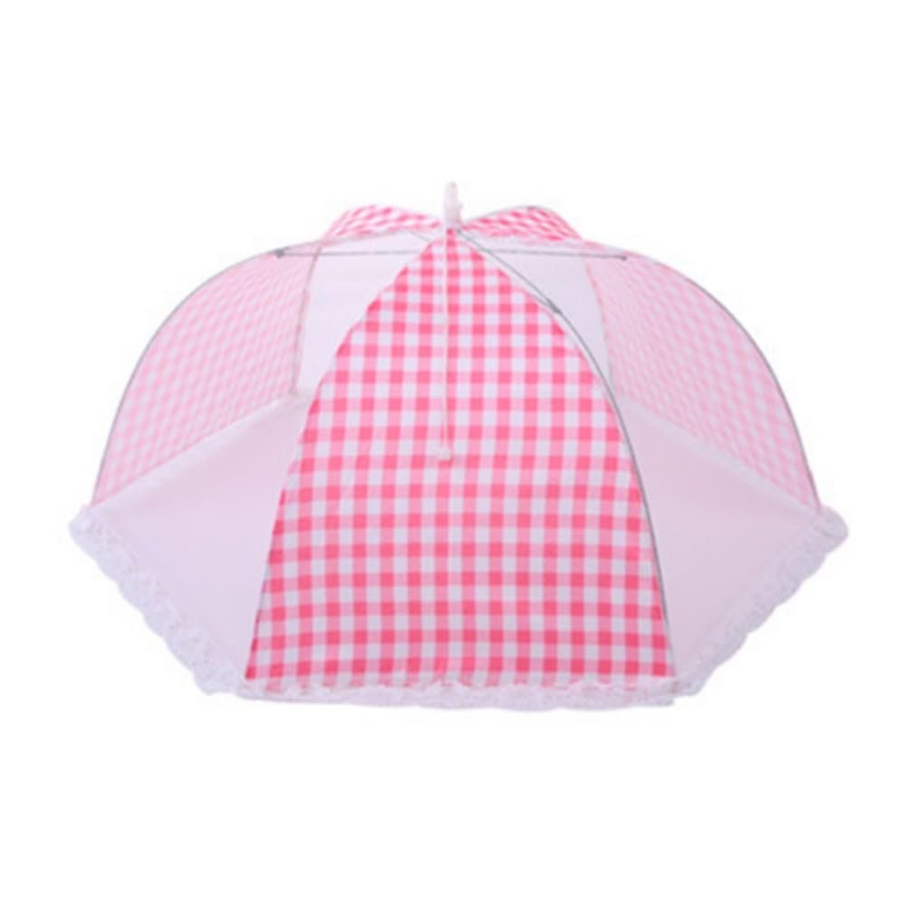 Food Covers, Mesh, Food Net Cover, Tent for Parties, Picnics, Grilling (Pink)