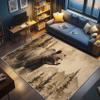 AevuCub Grizzly Bear Rug, 140 x 200 cm, Low-Pile, Washable view 2