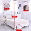 HUWOYG Stainless Steel Canopy Frame for Four-Post Beds, 2.0 x 2.2 m, No Mosquito Net view 2