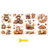 Peacoblue Rub-On Transfer Stickers for Furniture Decor 6"x12" Warm Autumn, 3 Pieces view 1
