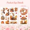 Peacoblue Rub-On Transfer Stickers for Furniture Decor 6"x12" Warm Autumn, 3 Pieces view 2