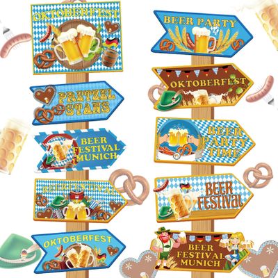 Set of 10 Oktoberfest Signs