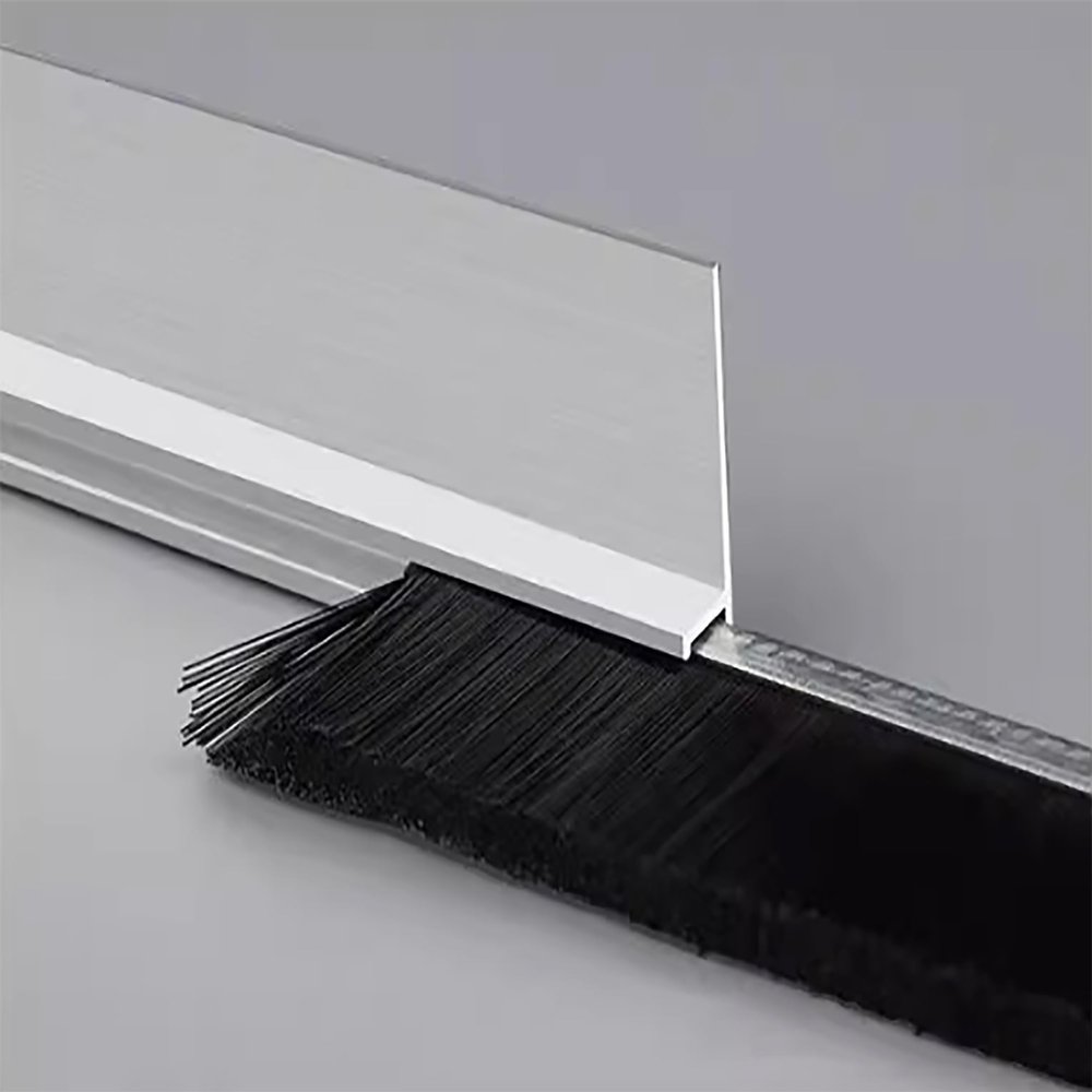 Generic Type F Door Draft Stopper, Aluminum Base with Brush, 100 cm (4.5 cm)