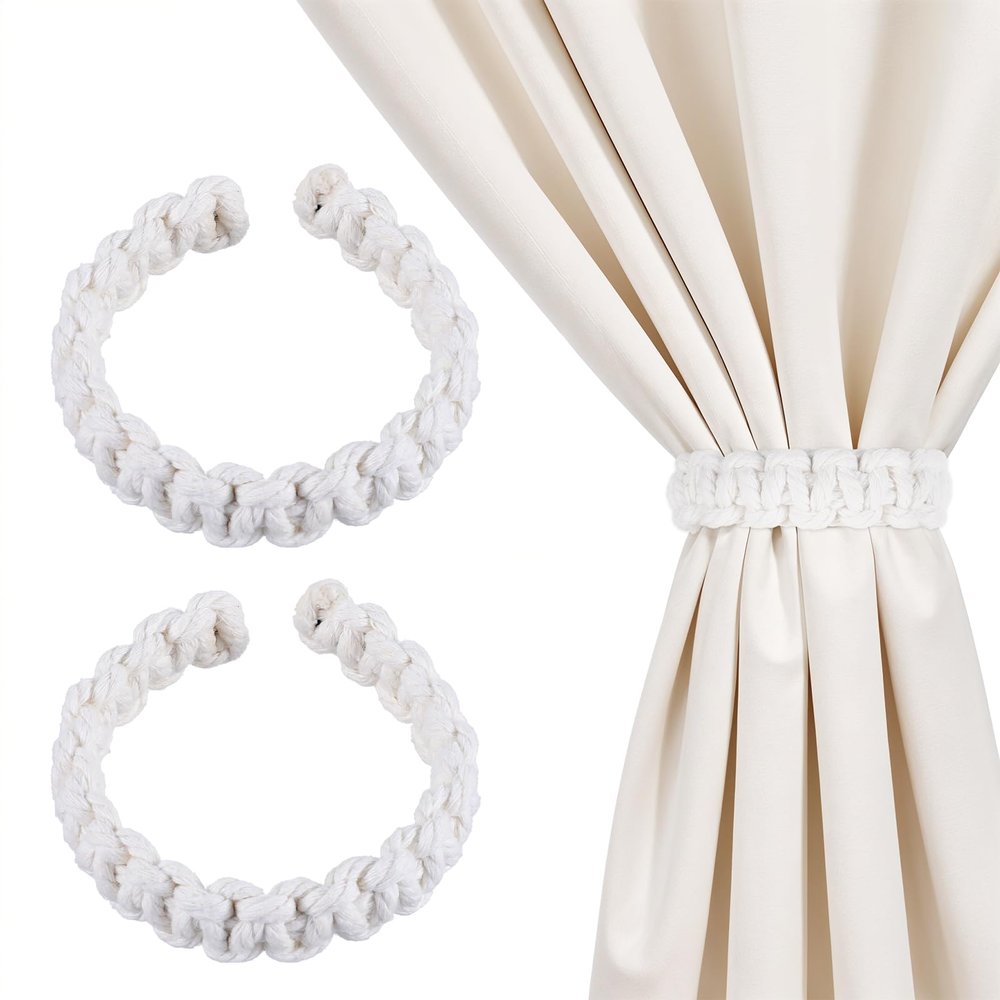 Larrel 2-Piece Braided Curtain Tiebacks