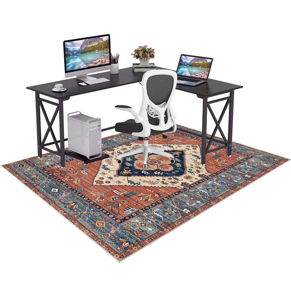 Non-Slip Office Chair Floor Mat for Hard Floors and Carpets