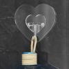 Generic Adhesive Wall Hooks - 10 Pack Heart-Shaped Hooks for Towel and Coat Hanging view 2