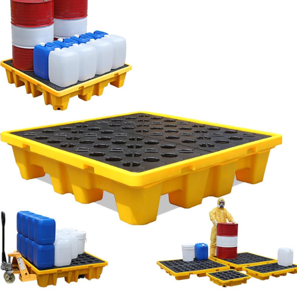 Modular Spill-Containment Pallet, 49 × 35 × 9 cm