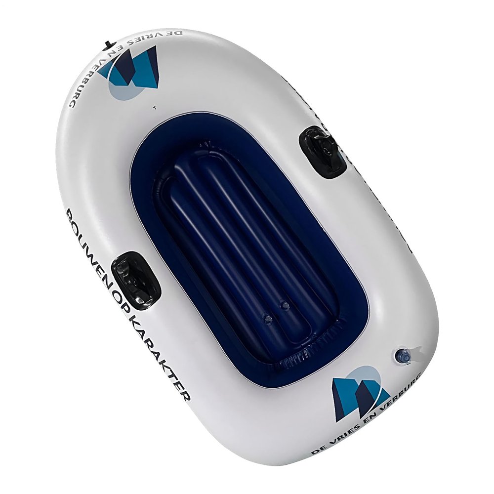 Inflatable PVC Boat, 145 x 91 cm, Foldable, Reinforced Frame
