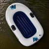 Inflatable PVC Boat, 145 x 91 cm, Foldable, Reinforced Frame view 4