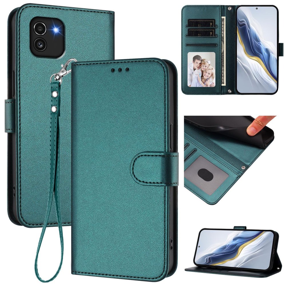 Jiajihua Flip Cover for Samsung Galaxy A03 (164 mm), Green