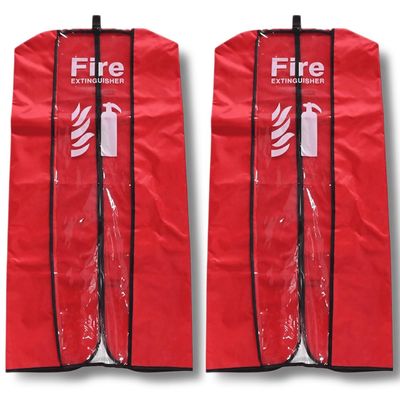 Fire Extinguisher Cover, Large, 2-Pack – Transparent, Waterproof, Weather-Resistant Cover for Extinguishers up to 10 kg