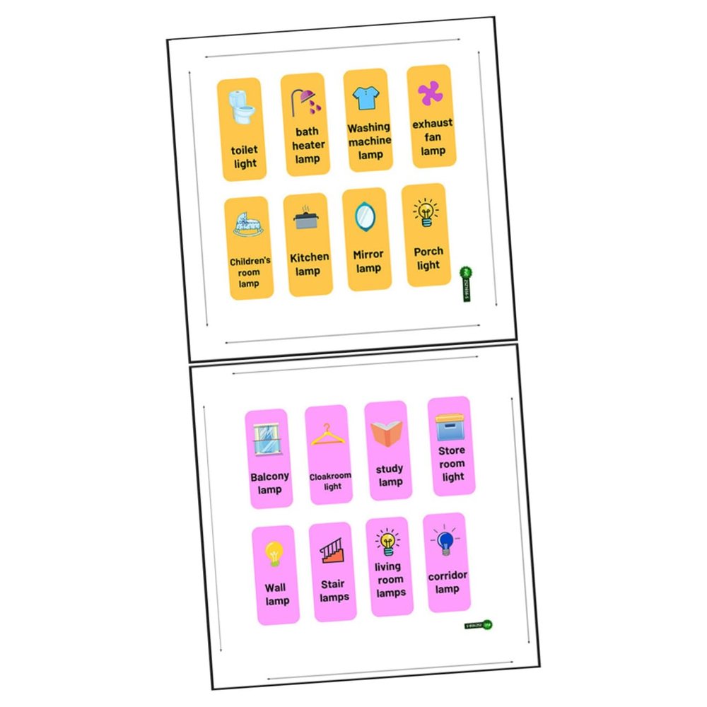 DECOMELODY Glow-in-the-Dark Switch Stickers
