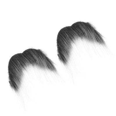 Cabilock 2-Piece Fake Beards for Halloween, Realistic Self-Adhesive Facial Hair for Carnival, Cosplay, and Parties
