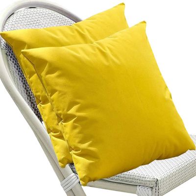 Waterproof Decorative Pillow Covers, Yellow, 60 x 90 cm, Set of 2