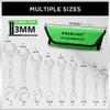SWANLAKE 19-Piece Super-Thin Double-Ended Open-End Wrench Set with Roll-Up Pouch, SAE and Metric view 3